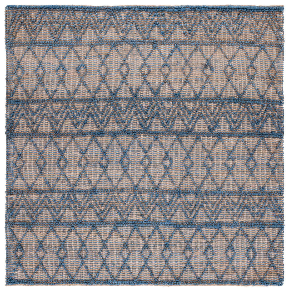 Safavieh Natural Fiber Nf221M Blue/Natural Rug.