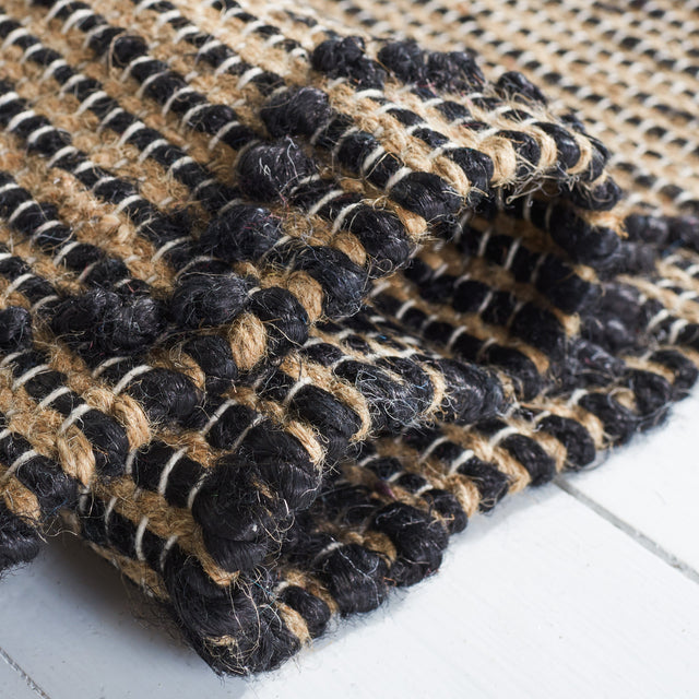 Safavieh Natural Fiber Nf222Z Black/Natural Rug.