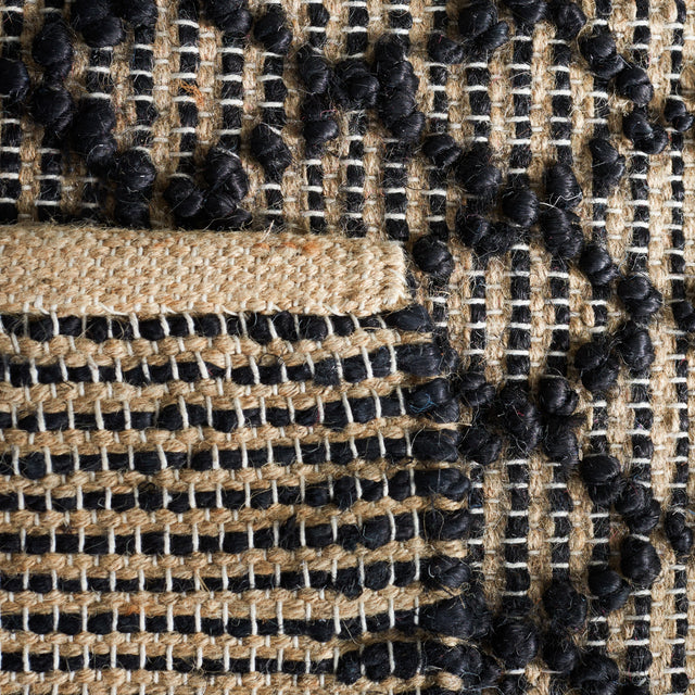 Safavieh Natural Fiber Nf222Z Black/Natural Rug.