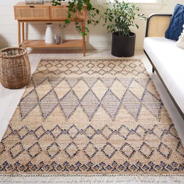 Safavieh Natural Fiber Nf224Z Black/Natural Rug.