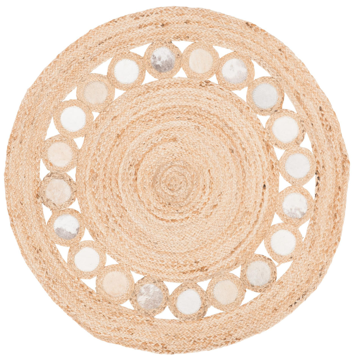 Safavieh Natural Fiber Nf370F Beige/Grey Rugs.