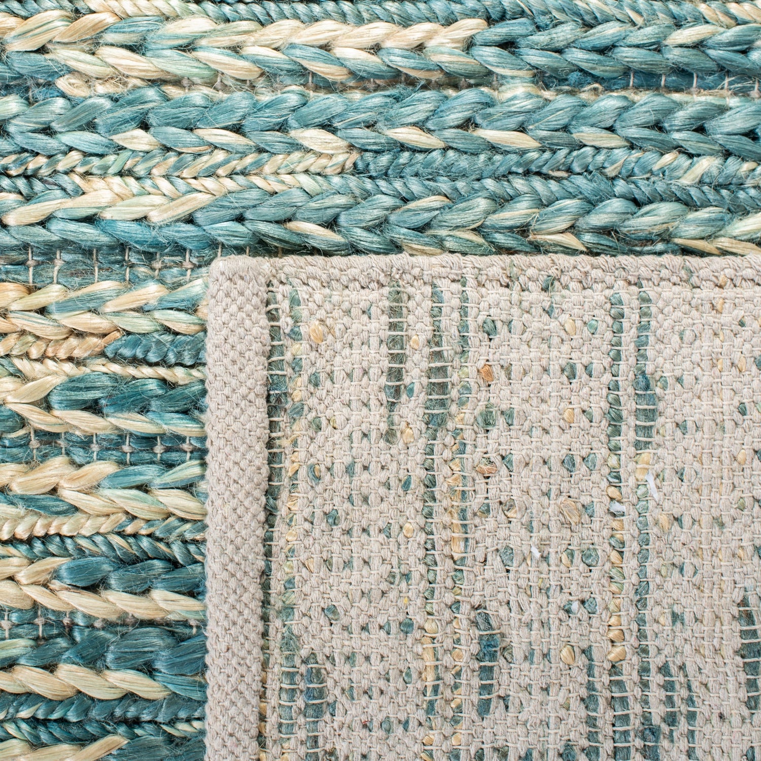 Safavieh Natural Fiber Nf376Y Dark Green/Natural Rug.