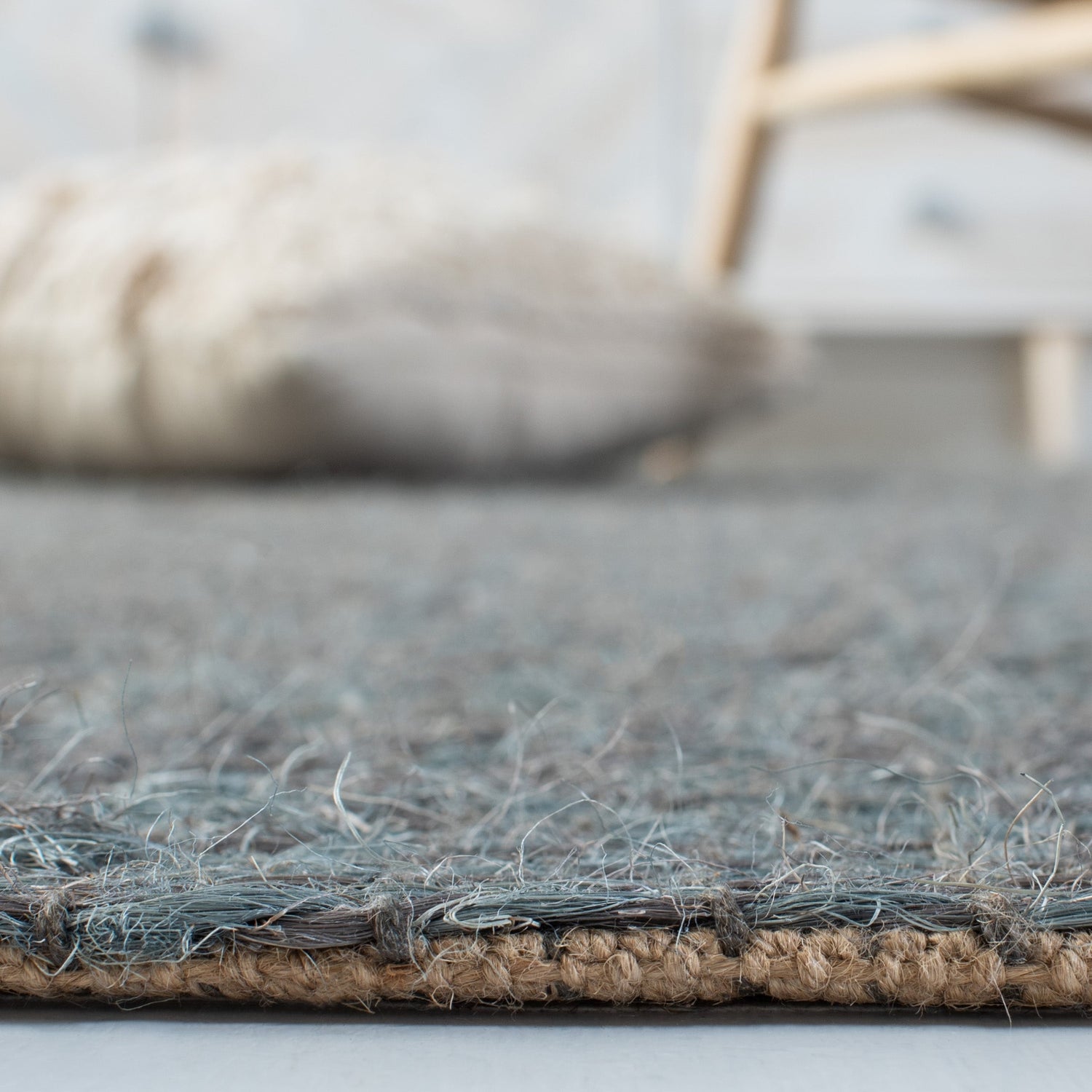 Safavieh Natural Fiber Nf448B Teal Rugs.