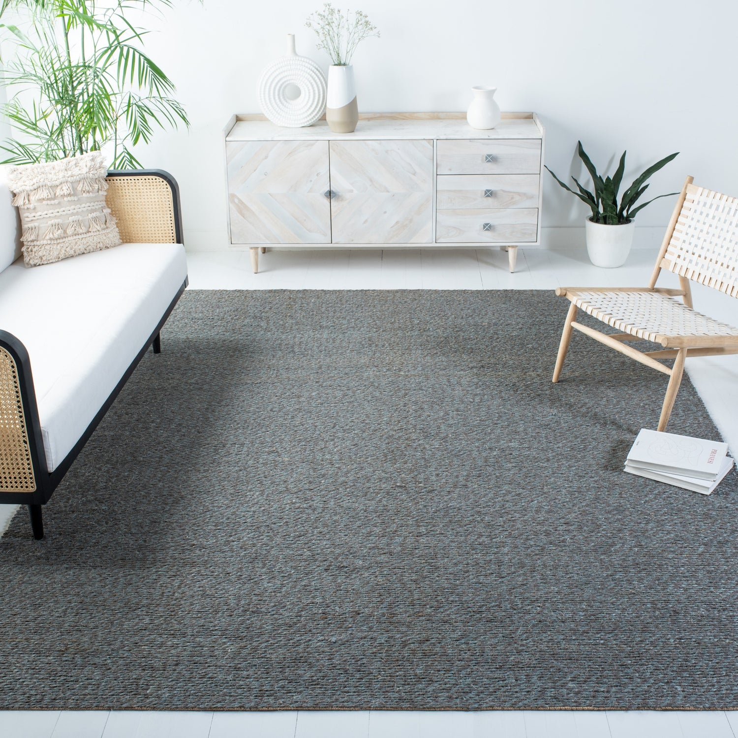 Safavieh Natural Fiber Nf448B Teal Rugs.