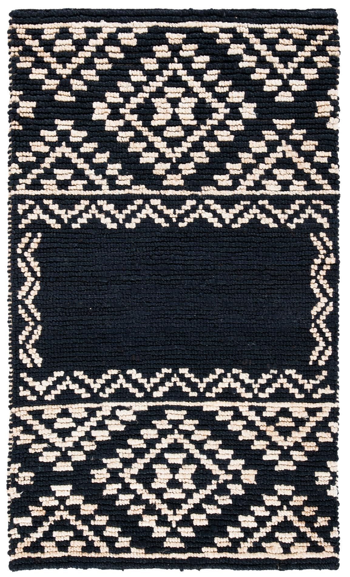 Safavieh Natural Fiber Nf552Z Black Rugs.