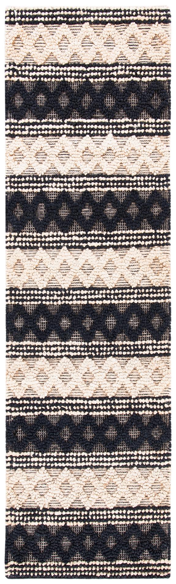 Safavieh Natural Fiber Nf568Z Black/Ivory Rugs.