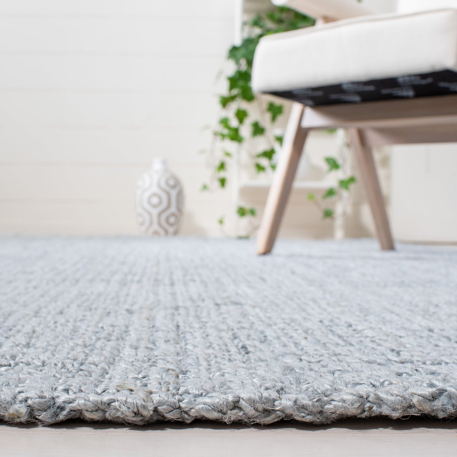 Safavieh Natural Fiber Nf747F Light Grey Rugs.