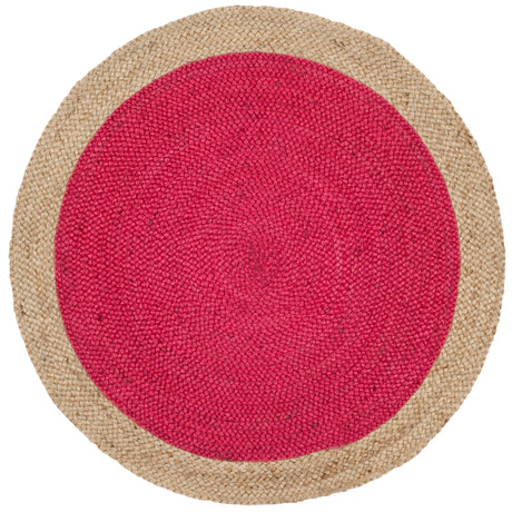 Safavieh Natural Fiber Nf801C Fuchsia/Natural Rug.