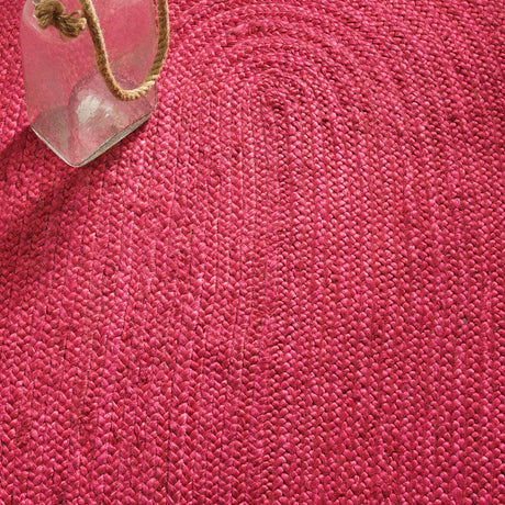 Safavieh Natural Fiber Nf801C Fuchsia/Natural Rug.