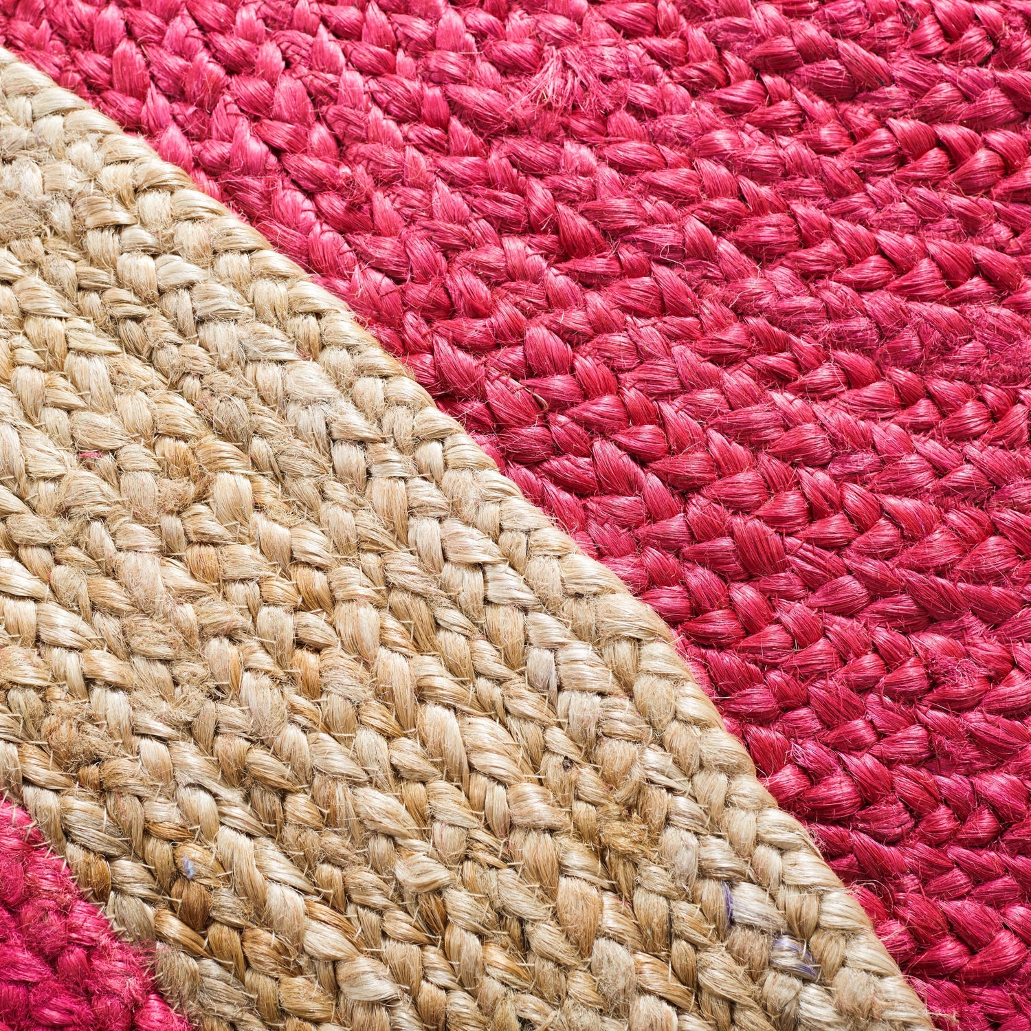 Safavieh Natural Fiber Nf801C Fuchsia/Natural Rug.