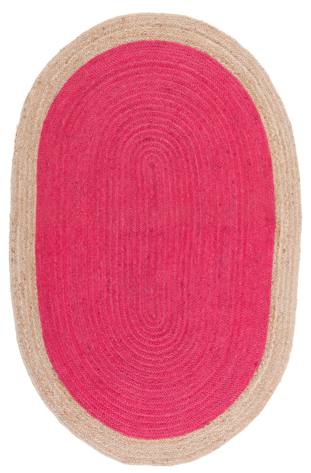 Safavieh Natural Fiber Nf801C Fuchsia/Natural Rug.