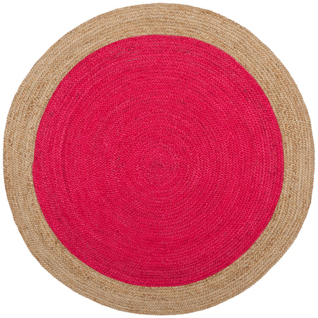 Safavieh Natural Fiber Nf801C Fuchsia/Natural Rug.