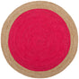 Safavieh Natural Fiber Nf801C Fuchsia/Natural Rug.