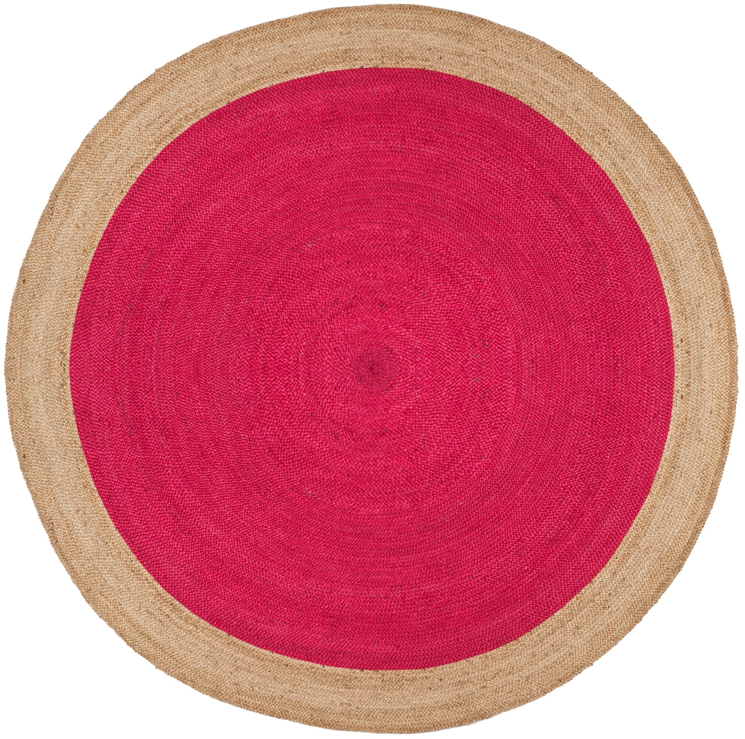 Safavieh Natural Fiber Nf801C Fuchsia/Natural Rug.