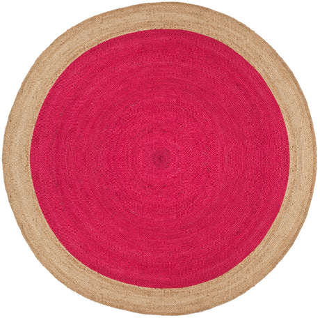 Safavieh Natural Fiber Nf801C Fuchsia/Natural Rug.