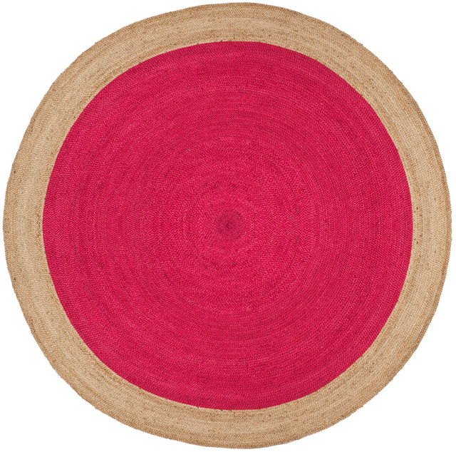 Safavieh Natural Fiber Nf801C Fuchsia/Natural Rug.