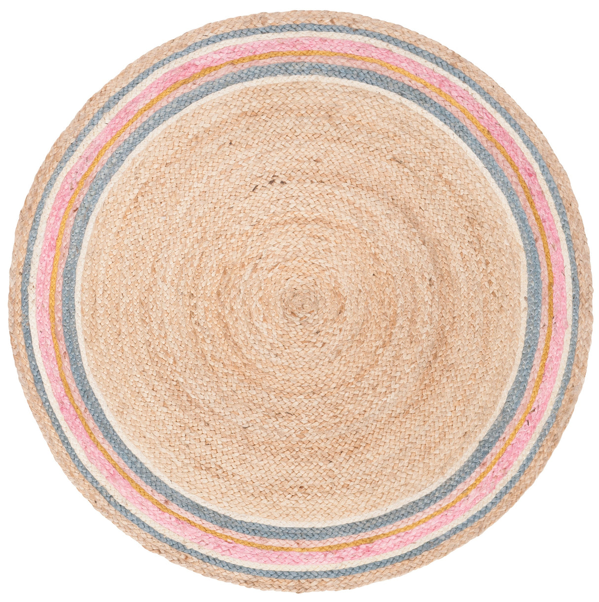 Safavieh Natural Fiber Nf806R Fuchsia/Beige Rugs.
