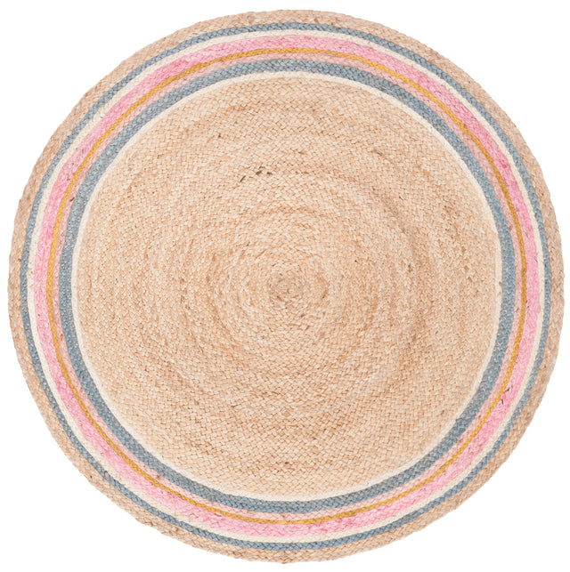 Safavieh Natural Fiber Nf806R Fuchsia/Beige Rugs.