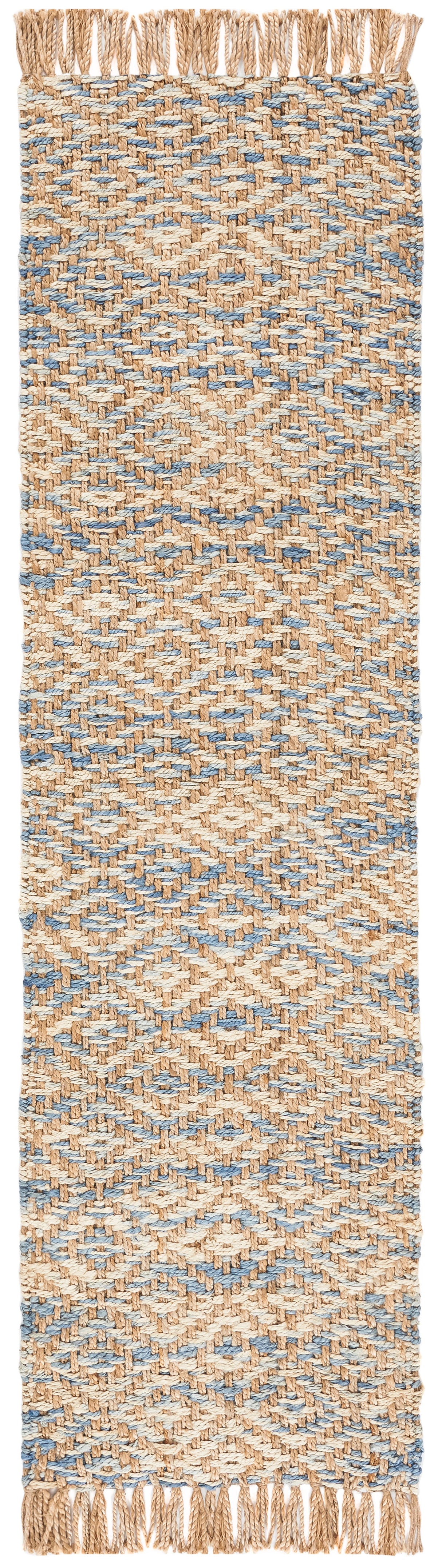 Safavieh Natural Fiber Nf822A Natural/Blue Rugs.