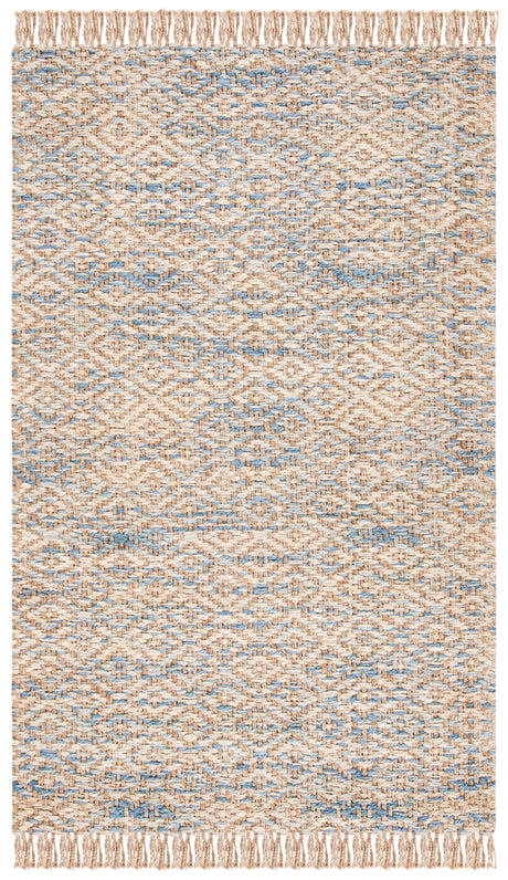 Safavieh Natural Fiber Nf822A Natural/Blue Rugs.