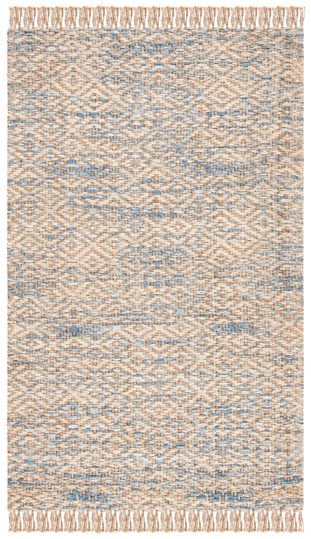 Safavieh Natural Fiber Nf822A Natural/Blue Rugs.