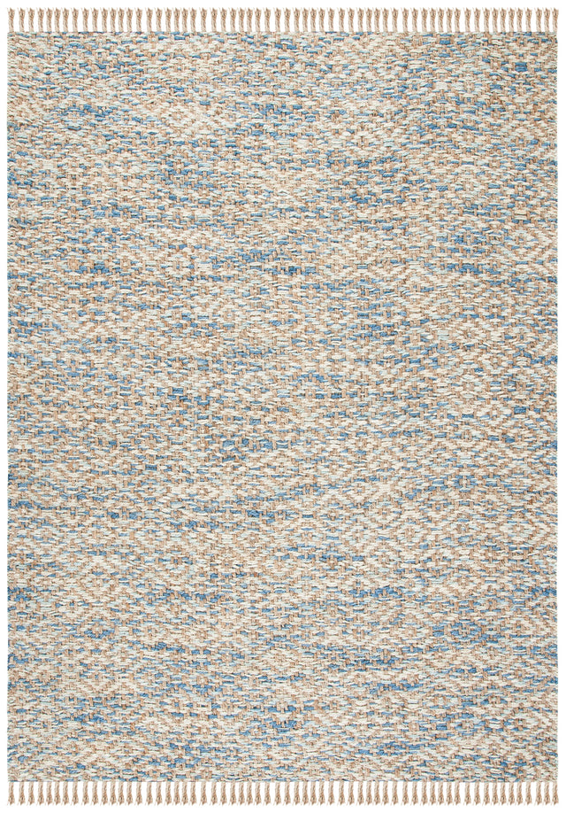 Safavieh Natural Fiber Nf822A Natural/Blue Rugs.