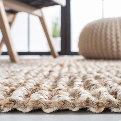 Safavieh Natural Fiber Nf825F Grey/Beige Rug.