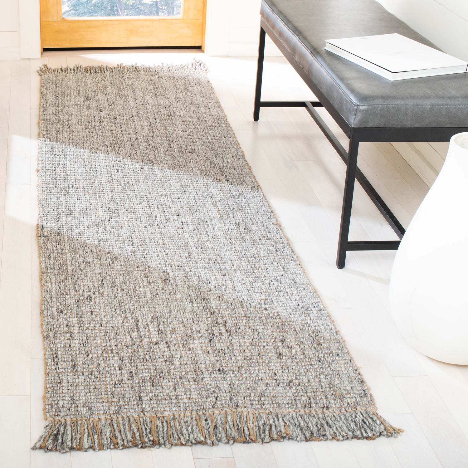 Safavieh Natural Fiber Nf826F Grey/Natural Rug.
