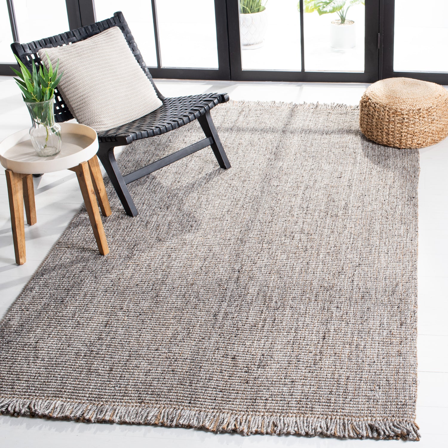 Safavieh Natural Fiber Nf826F Grey/Natural Rug.