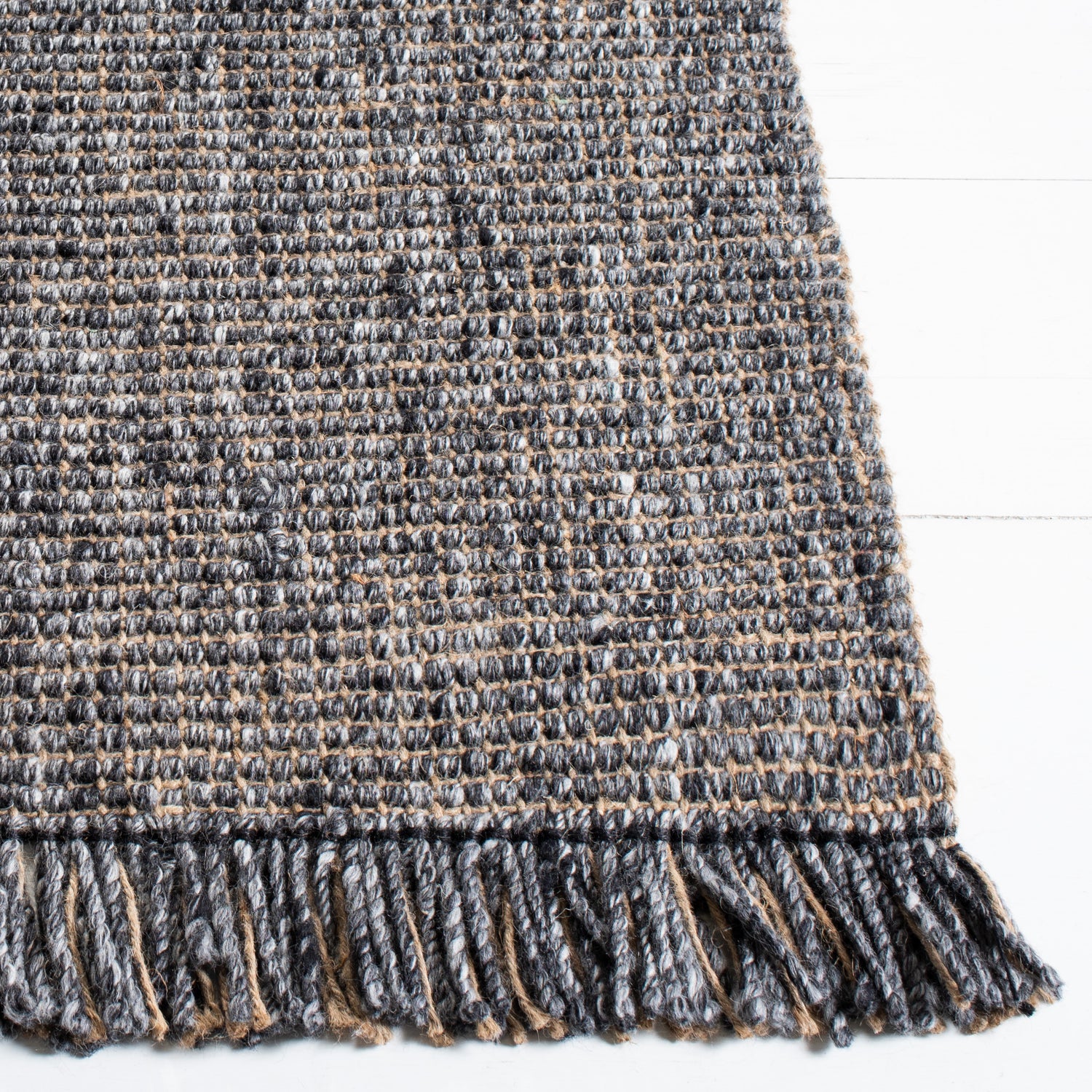 Safavieh Natural Fiber Nf826H Charcoal/Natural Rugs.