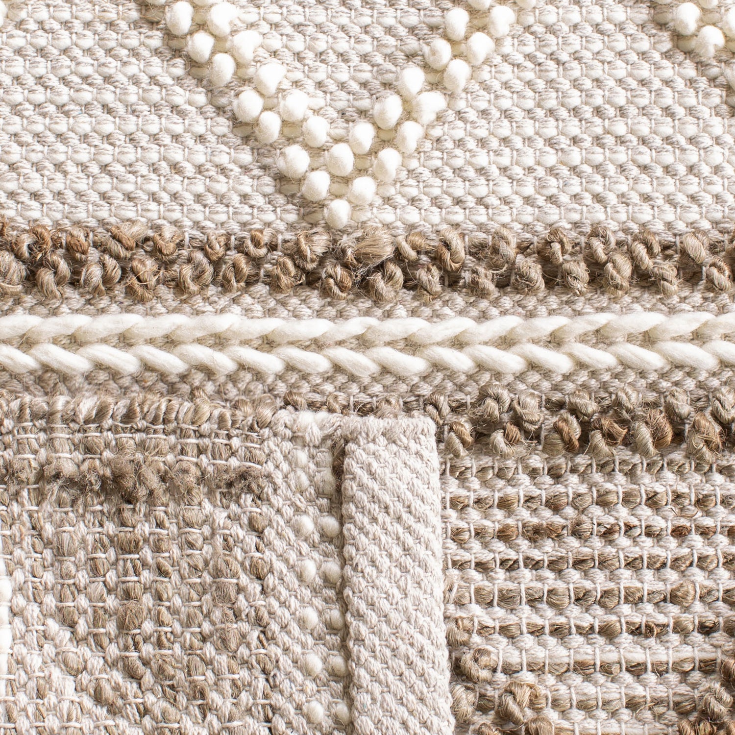 Safavieh Natural Fiber Nf866B Taupe/Ivory Rug.