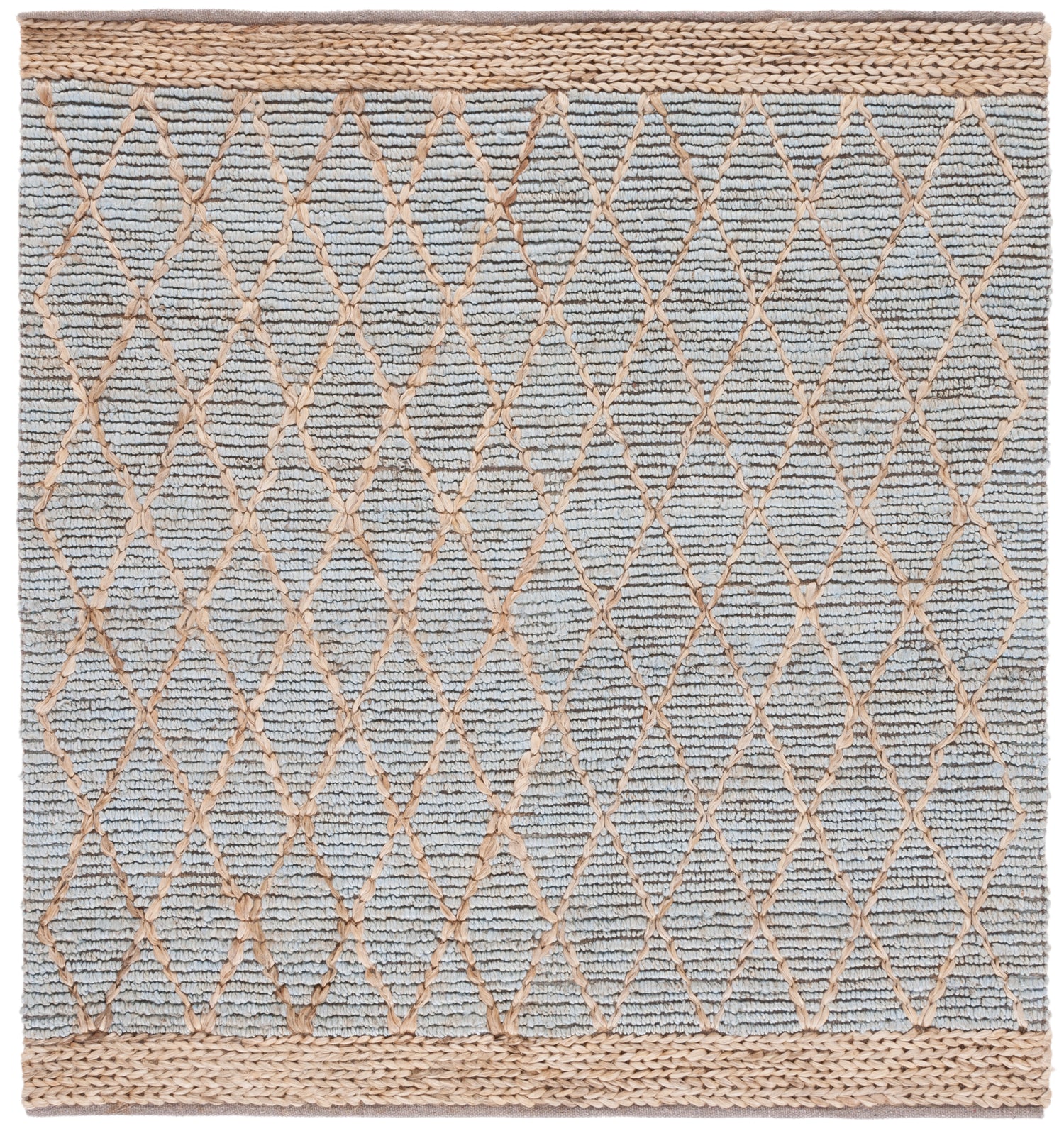 Safavieh Natural Fiber Nf951L Light Blue Rugs.