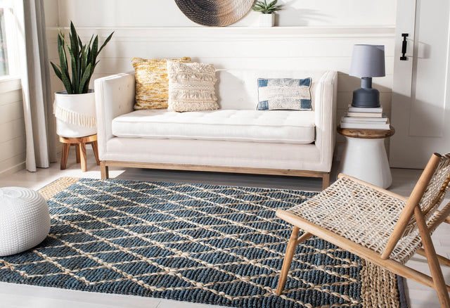 Safavieh Natural Fiber Nf951M Blue Rug.