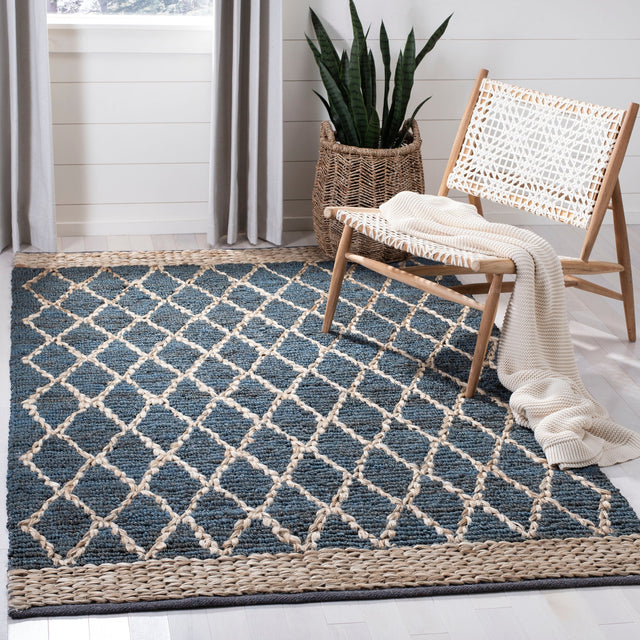 Safavieh Natural Fiber Nf951M Blue Rug.