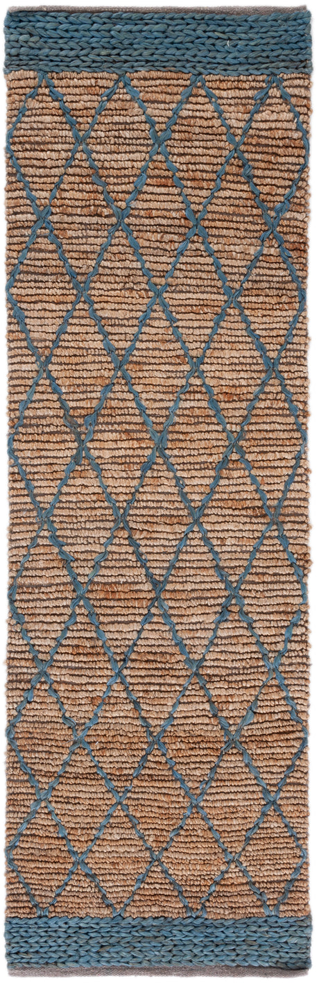 Safavieh Natural Fiber Nf951N Natural/Navy Rugs.