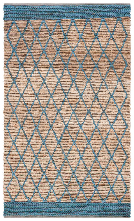 Safavieh Natural Fiber Nf951N Natural/Navy Rugs.