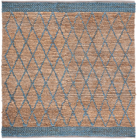 Safavieh Natural Fiber Nf951N Natural/Navy Rugs.
