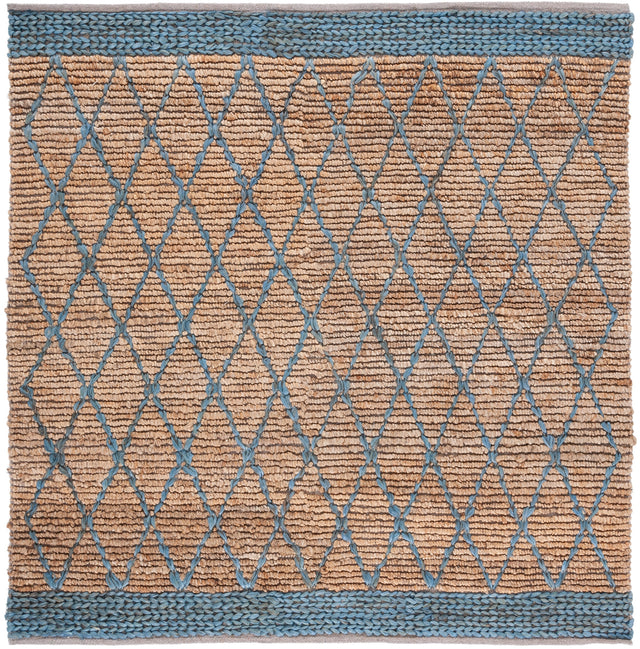 Safavieh Natural Fiber Nf951N Natural/Navy Rugs.