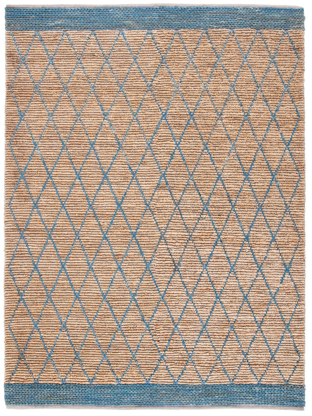 Safavieh Natural Fiber Nf951N Natural/Navy Rugs.