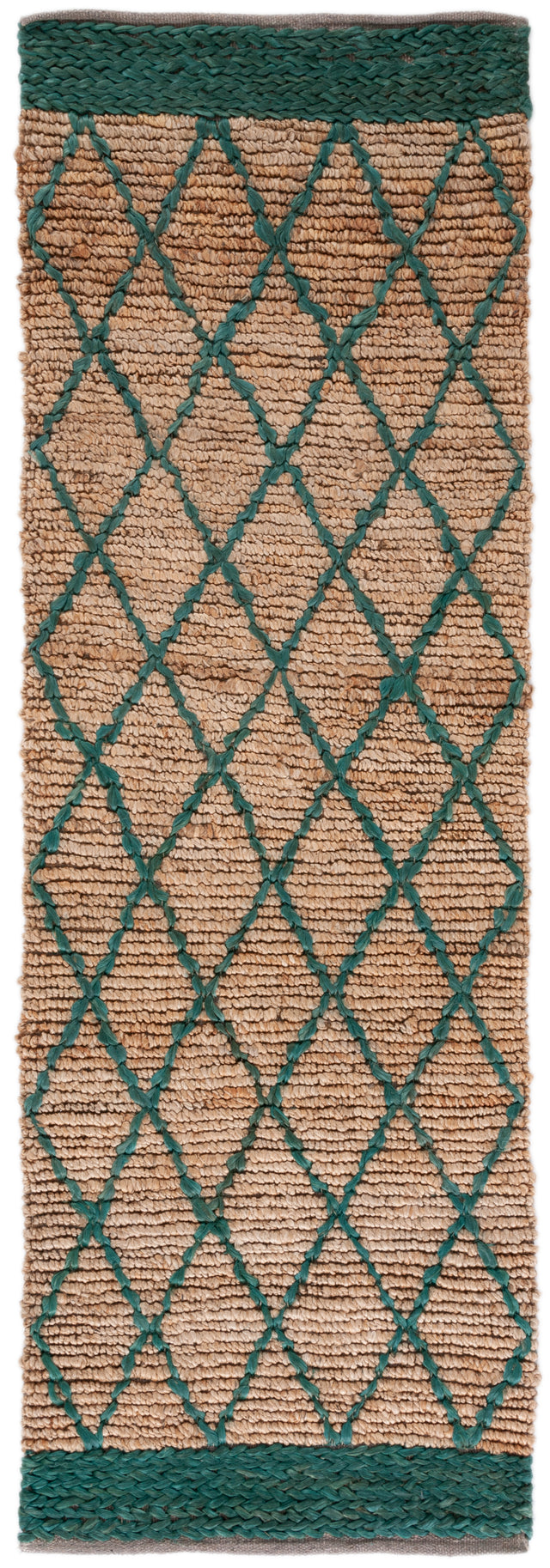 Safavieh Natural Fiber Nf951X Natural/Dark Green Rugs.