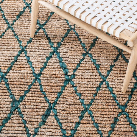 Safavieh Natural Fiber Nf951X Natural/Dark Green Rugs.