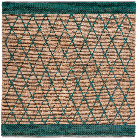 Safavieh Natural Fiber Nf951X Natural/Dark Green Rugs.