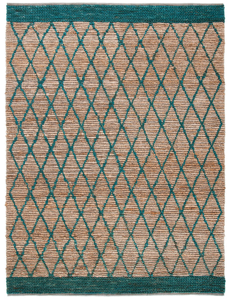 Safavieh Natural Fiber Nf951X Natural/Dark Green Rugs.
