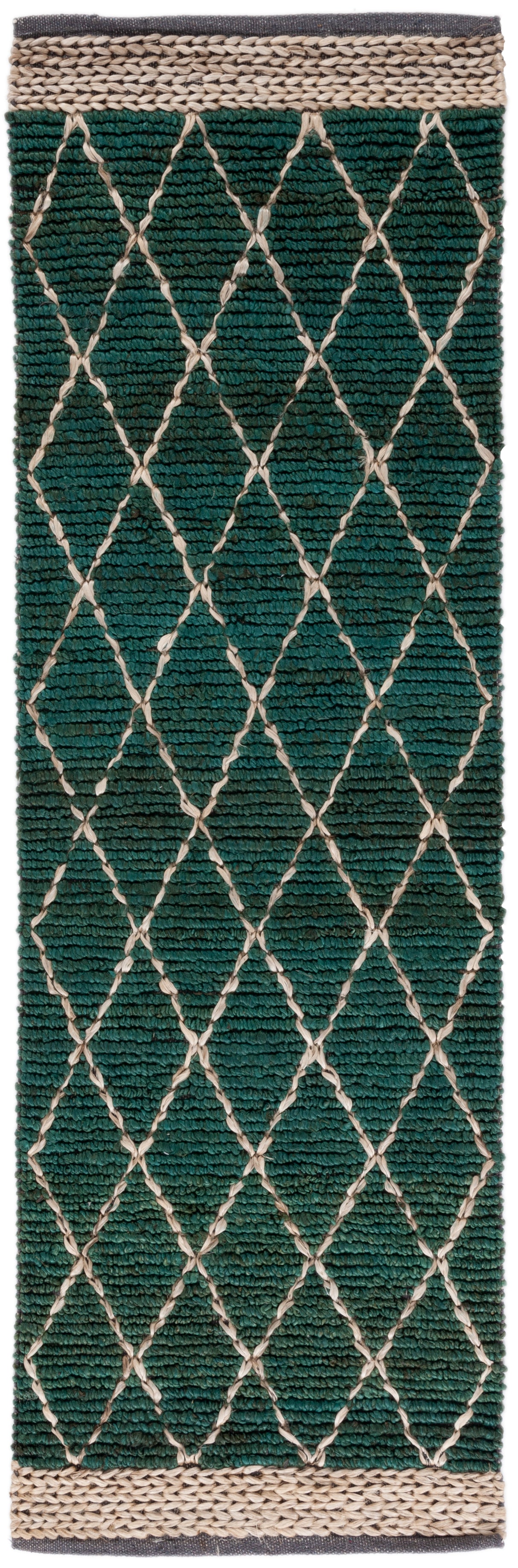 Safavieh Natural Fiber Nf951Y Dark Green/Natural Rugs.