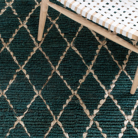 Safavieh Natural Fiber Nf951Y Dark Green/Natural Rugs.