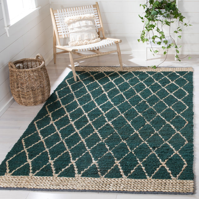 Safavieh Natural Fiber Nf951Y Dark Green/Natural Rugs.
