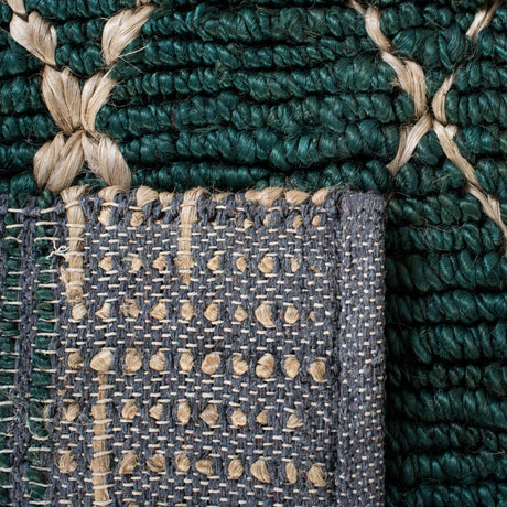 Safavieh Natural Fiber Nf951Y Dark Green/Natural Rugs.