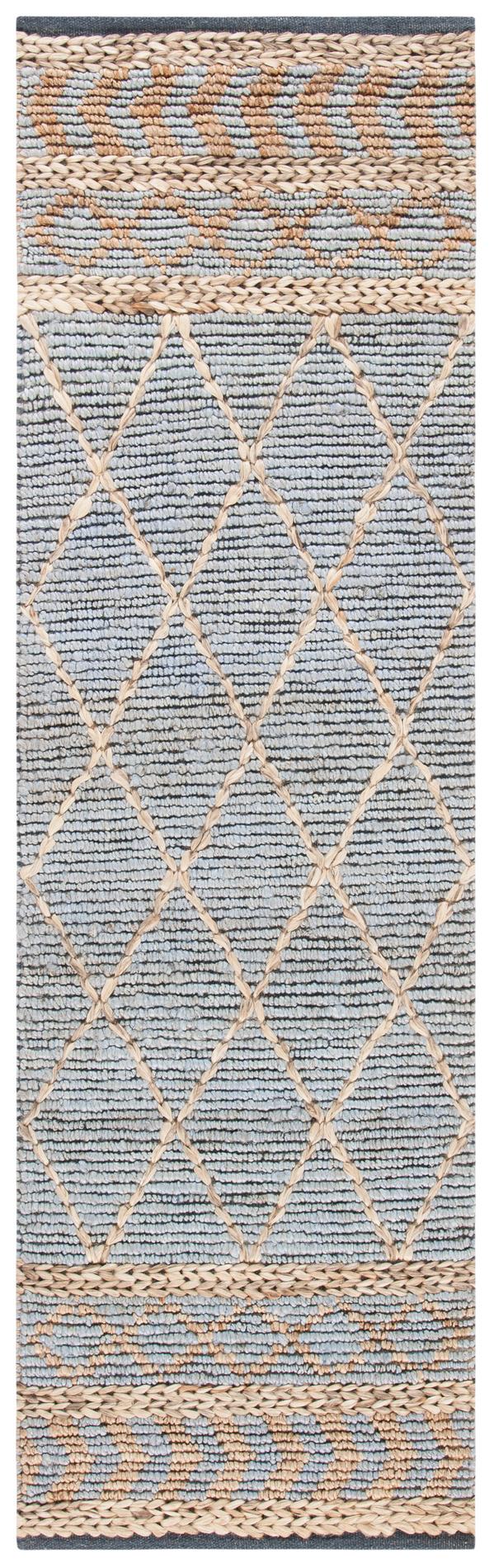 Safavieh Natural Fiber Nf955N Natural/Blue Rugs.