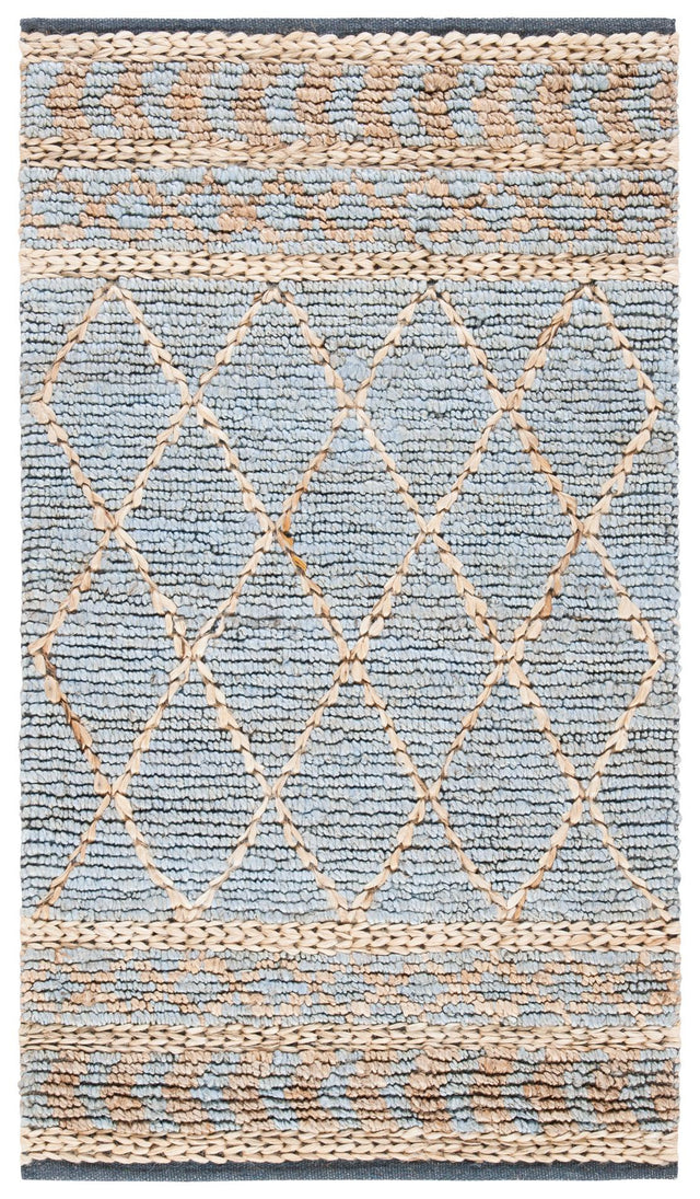 Safavieh Natural Fiber Nf955N Natural/Blue Rugs.