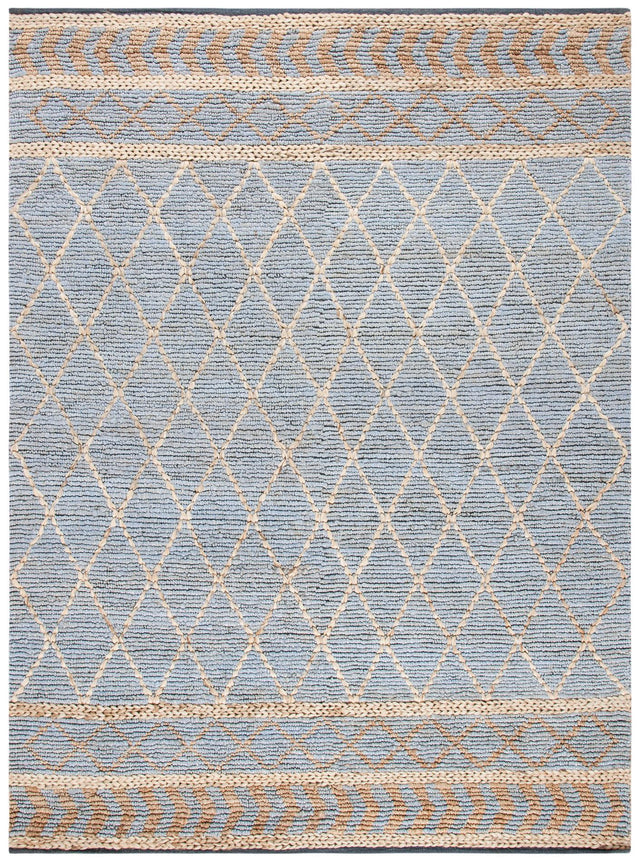 Safavieh Natural Fiber Nf955N Natural/Blue Rugs.